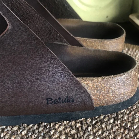 Betula Women's Brown Triple-Strap Sandals - Picture 5 of 10